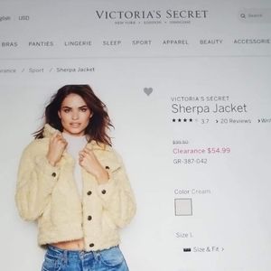 Victoria secret sherpa jacket